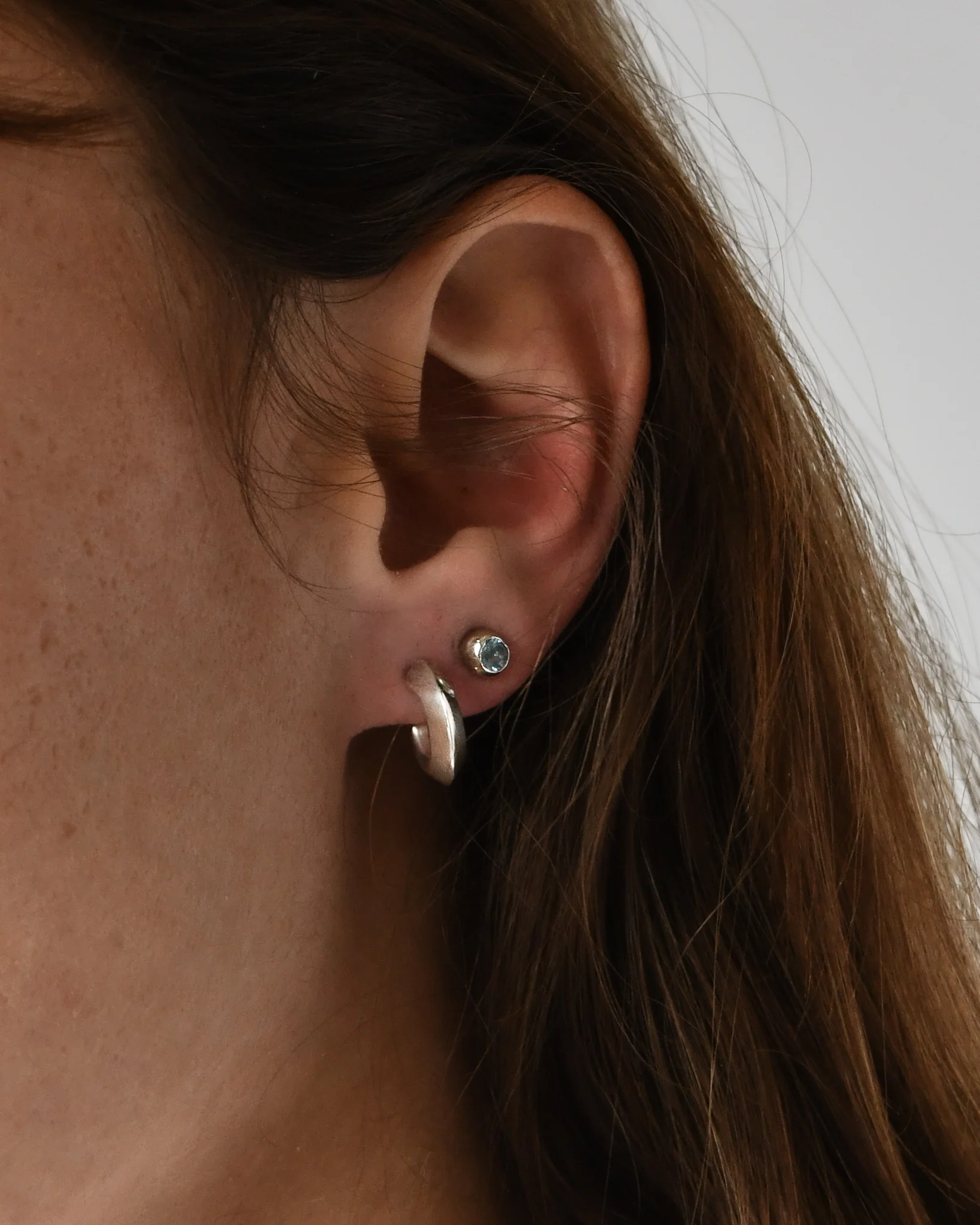 DEW DROP STUDS | AQUAMARINE | SAMPLE - Image 6