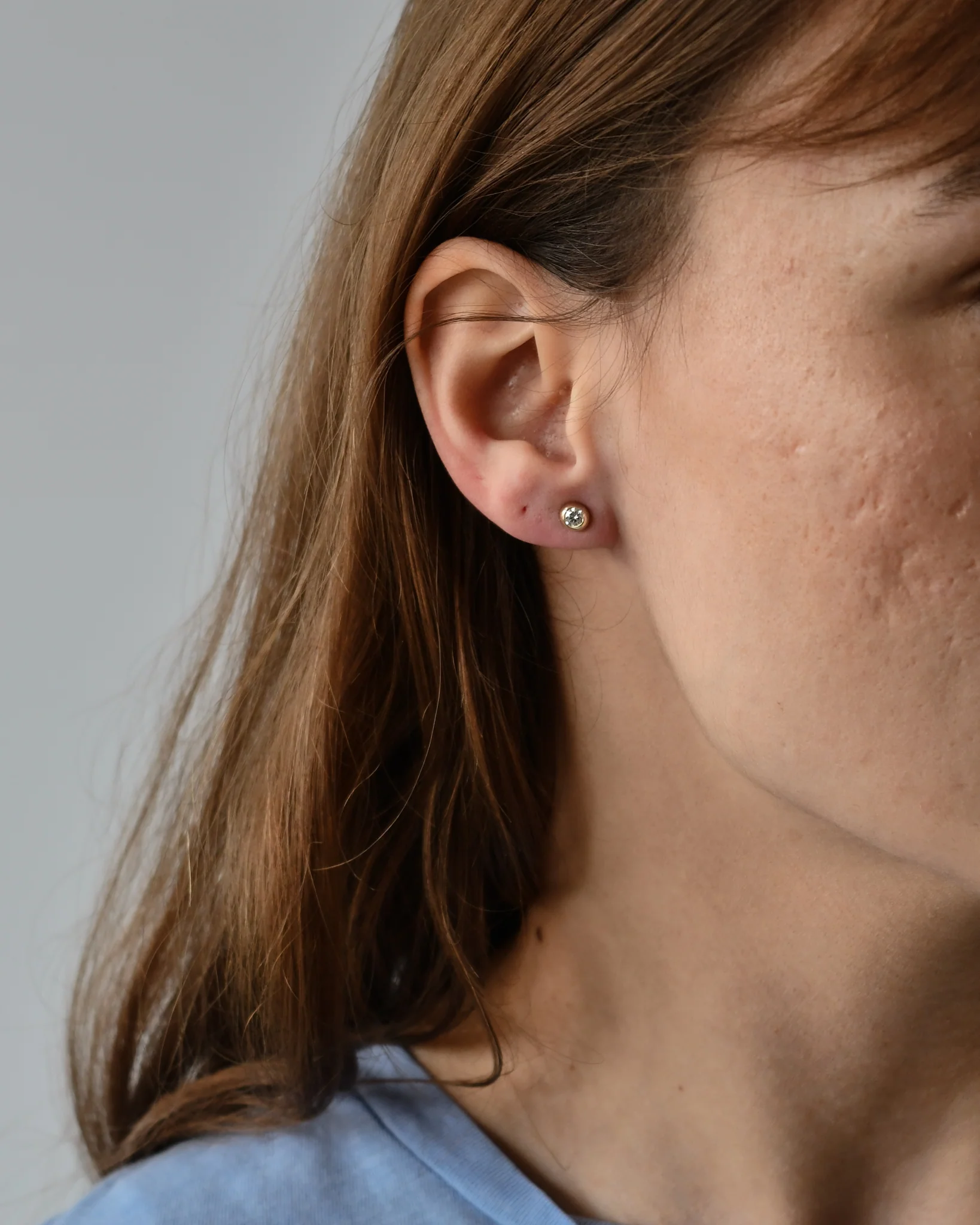 DEW DROP STUDS | DIAMOND - Image 3