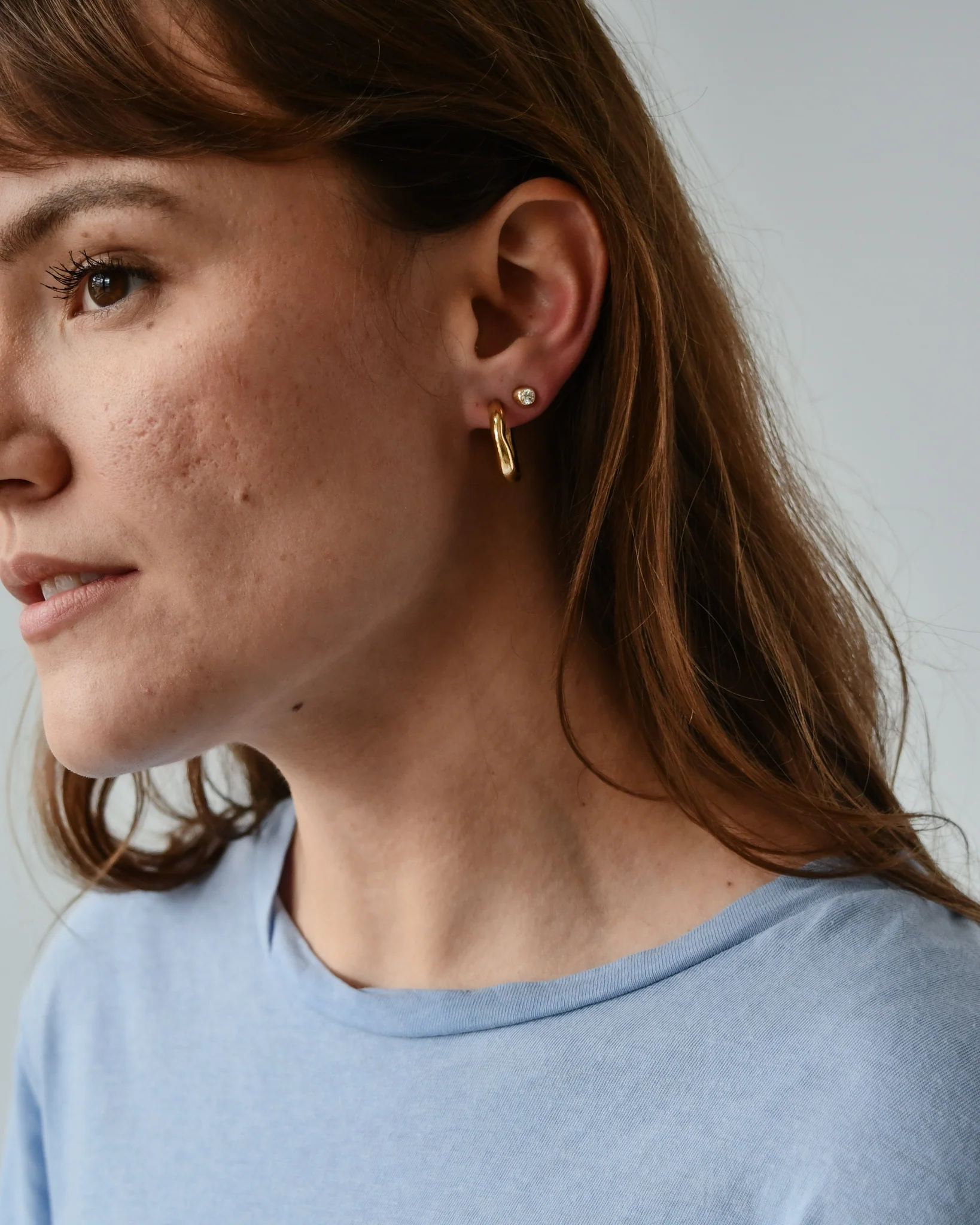 DEW DROP STUDS | DIAMOND - Image 5