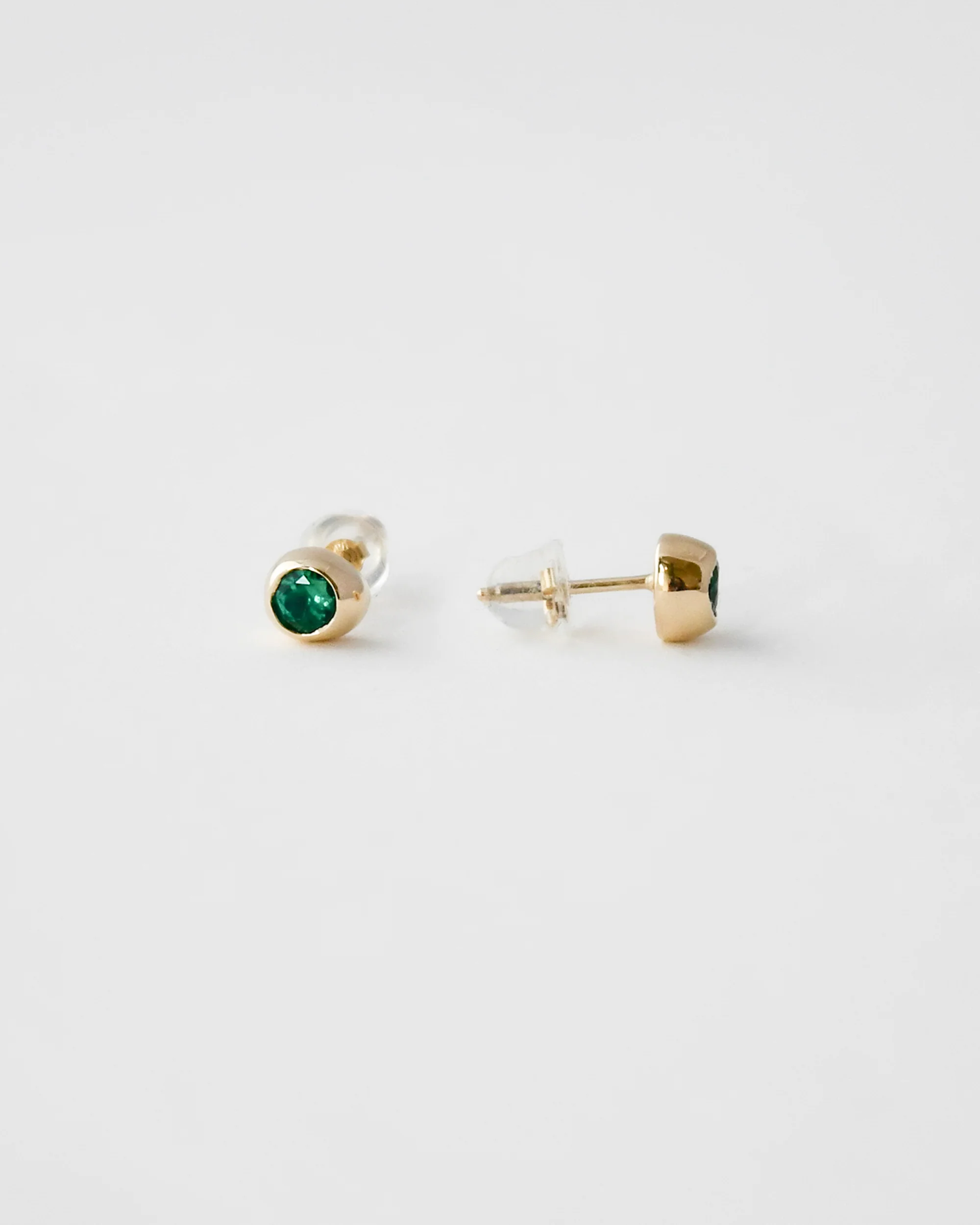 DEW DROP STUDS | EMERALD | SAMPLE - Image 4
