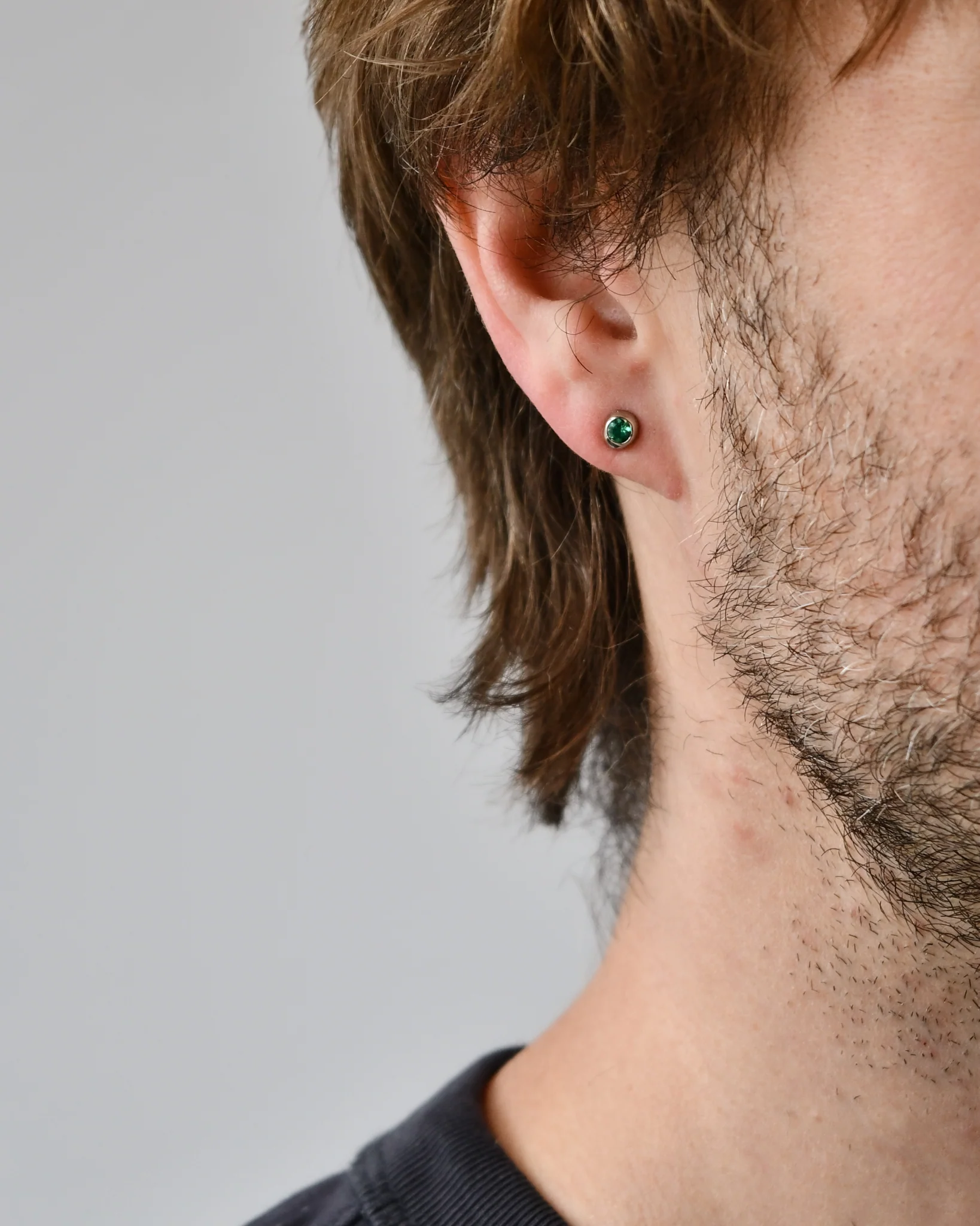 DEW DROP STUDS | EMERALD | SAMPLE - Image 6