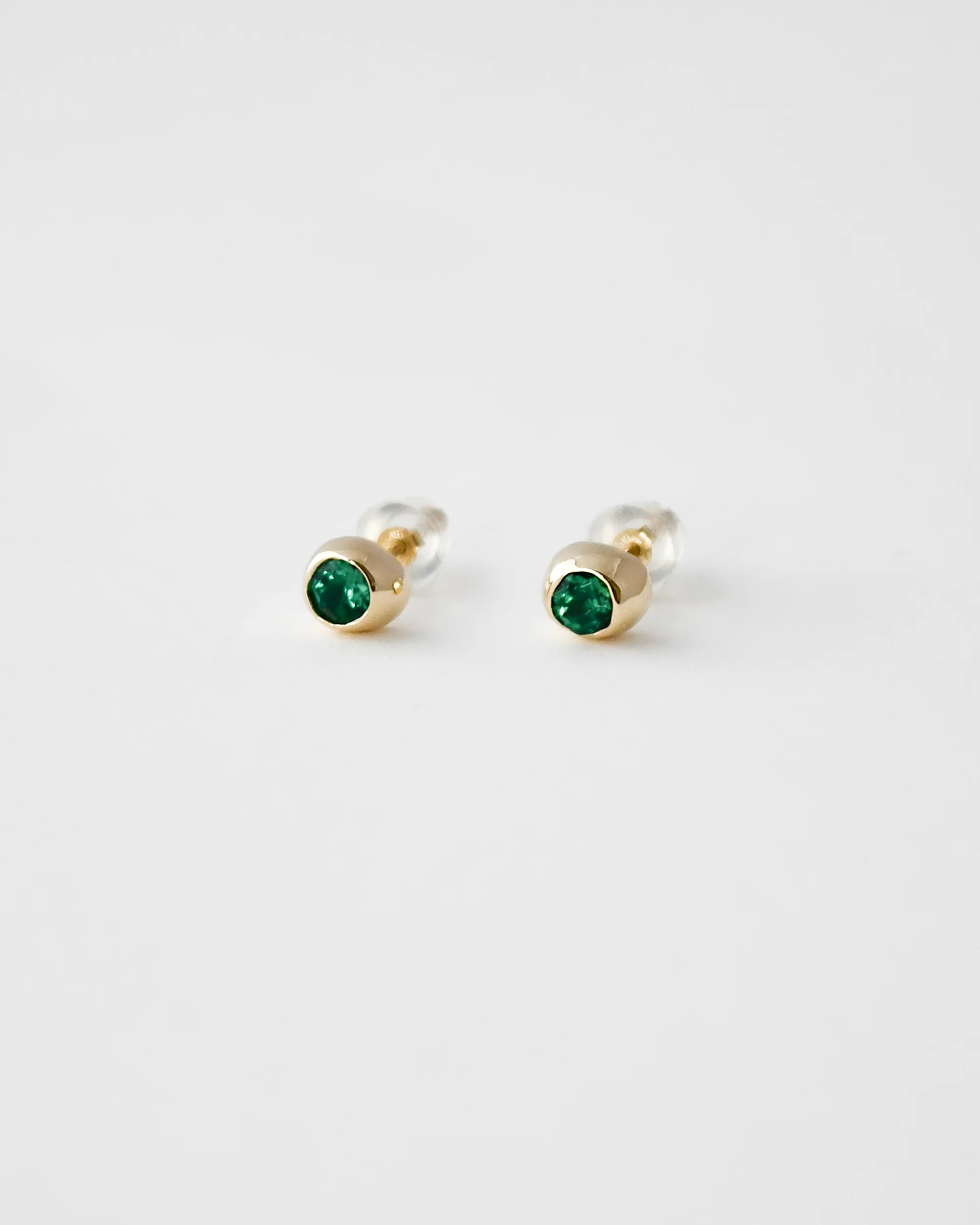 DEW DROP STUDS | EMERALD | SAMPLE - Image 7