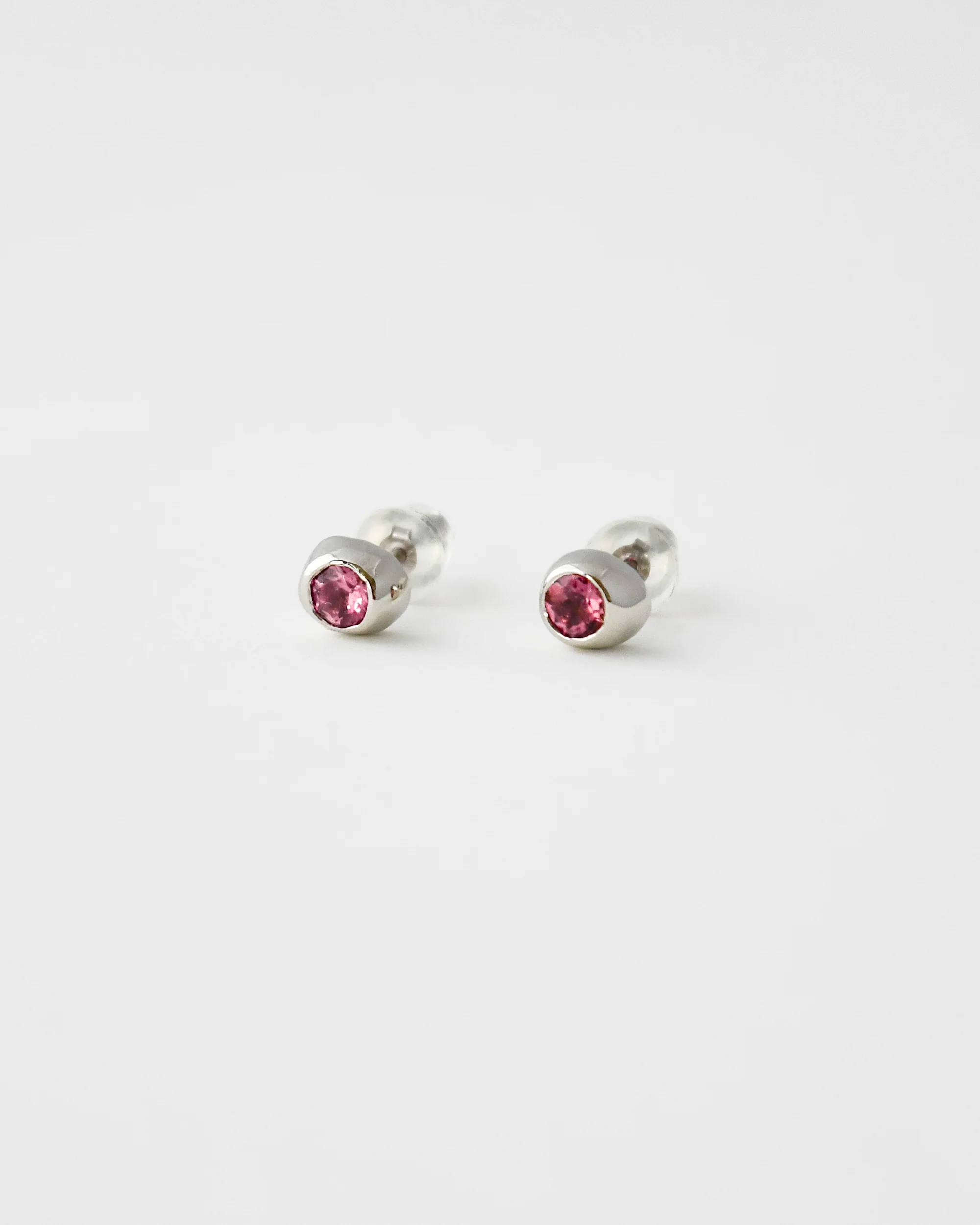 DEW DROP STUDS | PINK TOURMALINE | SAMPLE - Image 10