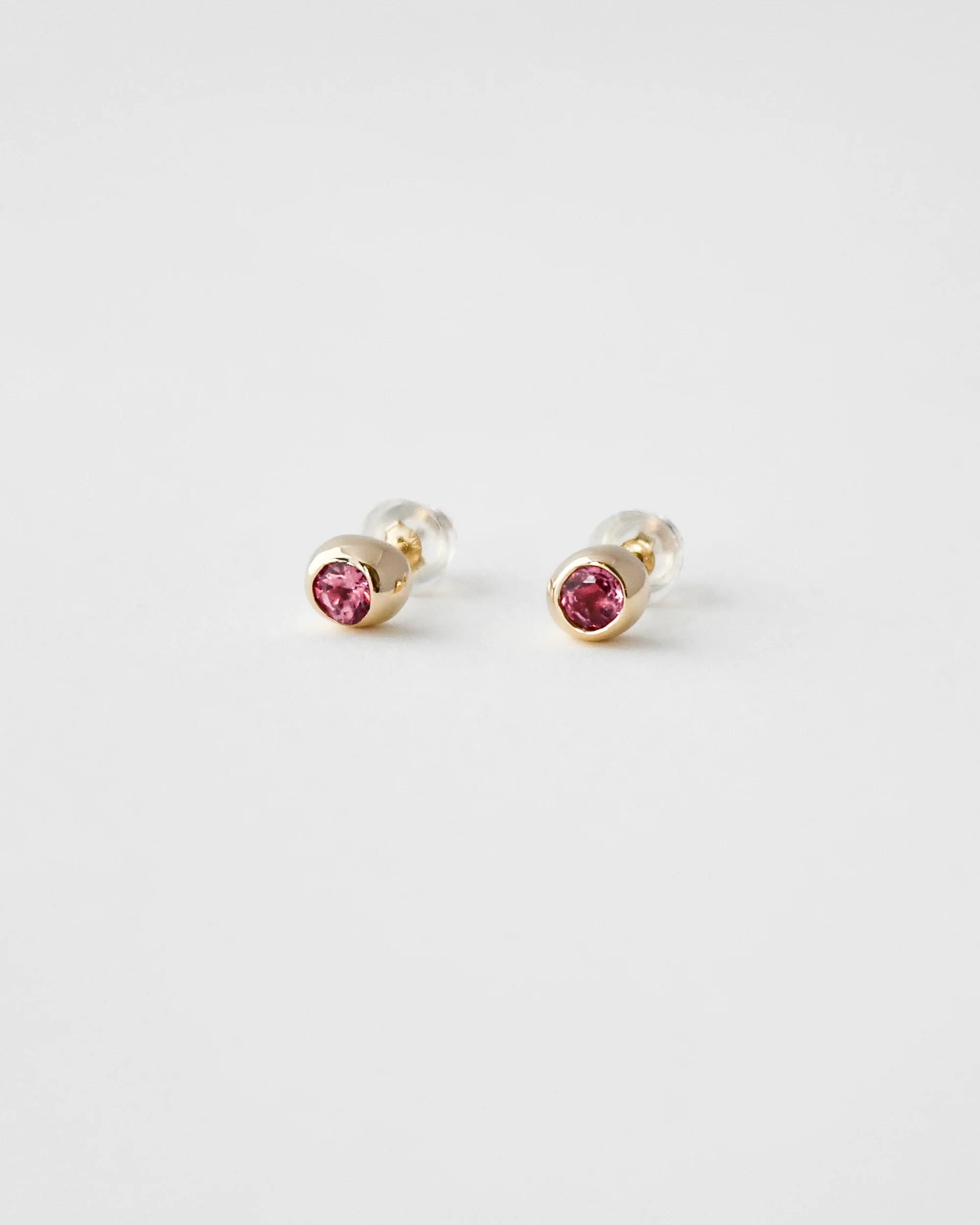 DEW DROP STUDS | PINK TOURMALINE | SAMPLE - Image 7