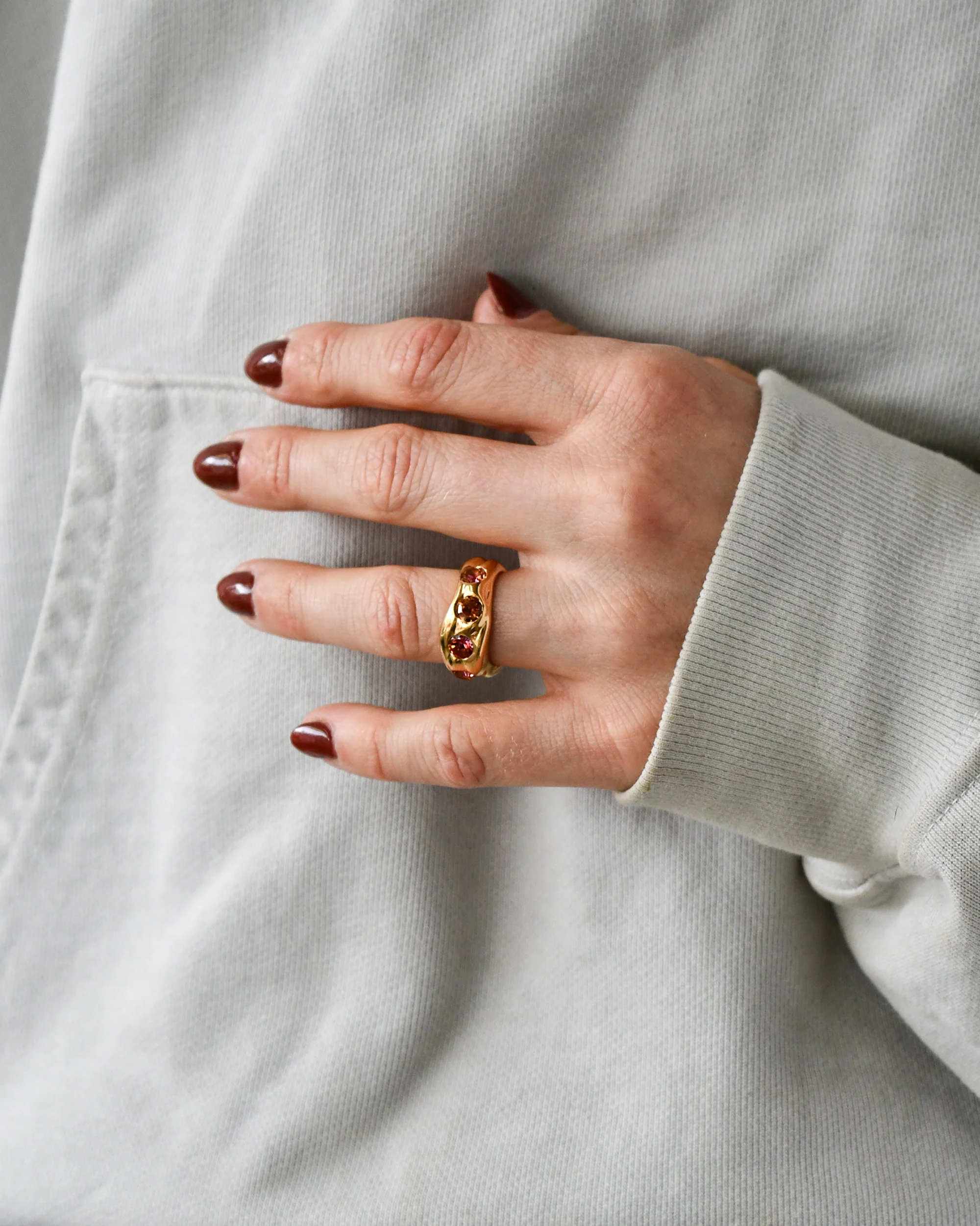 MAGMA RING | SUNRISE TOPAZ | SAMPLE - Image 7
